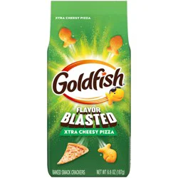 Goldfish Flavor Blasted Xtra Cheesy Pizza Crackers - 6.6 oz