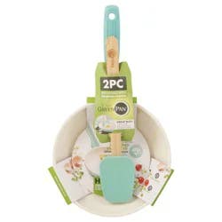 GreenPan Rio 8'' Frying Pan With Spatula - Turquoise