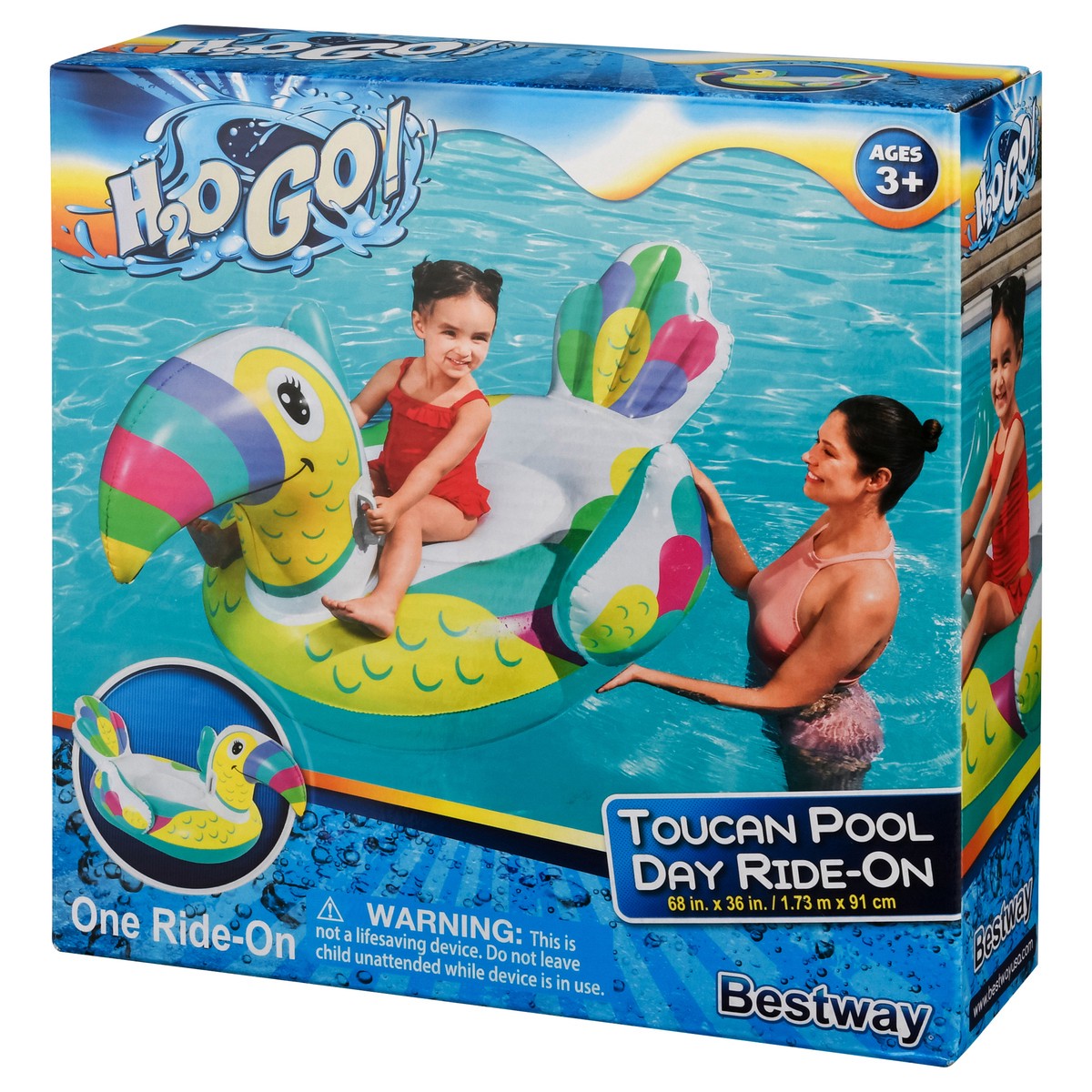 slide 6 of 12, H2OGo! Toucan Pool Day Ages 3+ Ride-On 1 ea, 1 ct