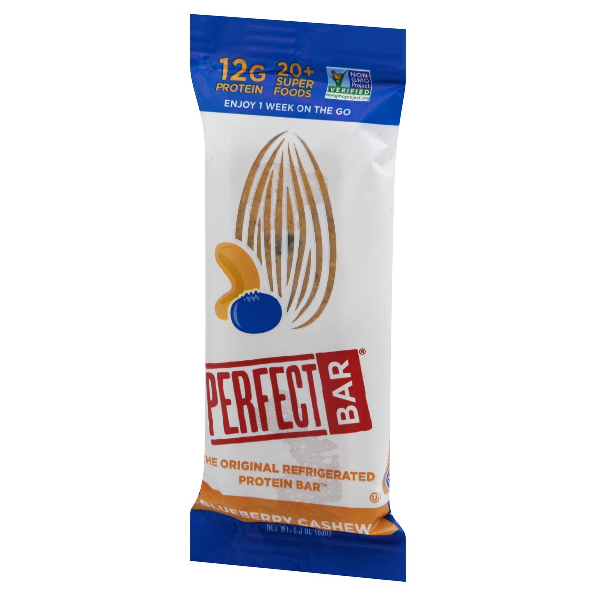 slide 4 of 9, Perfect Bar Blueberry Cashew Protein Bar 2.3 oz, 2.3 oz