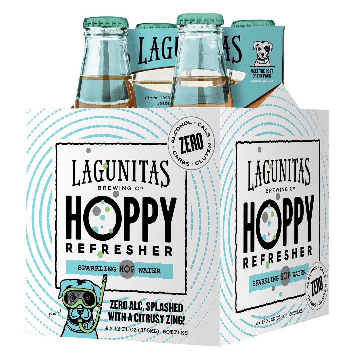 slide 4 of 4, Lagunitas Hoppy Refresher, 4 Pack, 12 fl. oz. Bottles, 4 ct