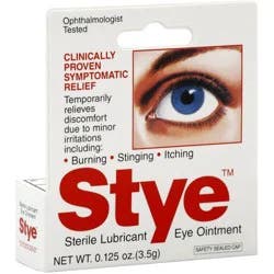 Stye Eye Ointment, Sterile Lubricant