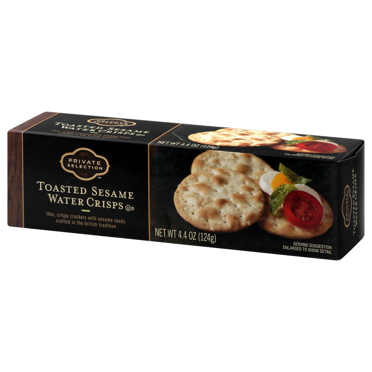 slide 8 of 13, Private Selection Toasted Sesame Water Crisp Crackers, 4.4 oz