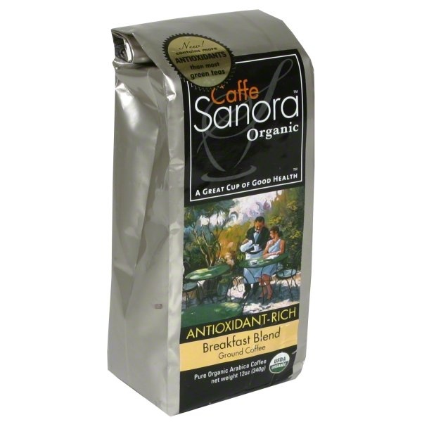slide 1 of 1, Caffe Sanora Organic Breakfast Blend Coffee, 12 oz