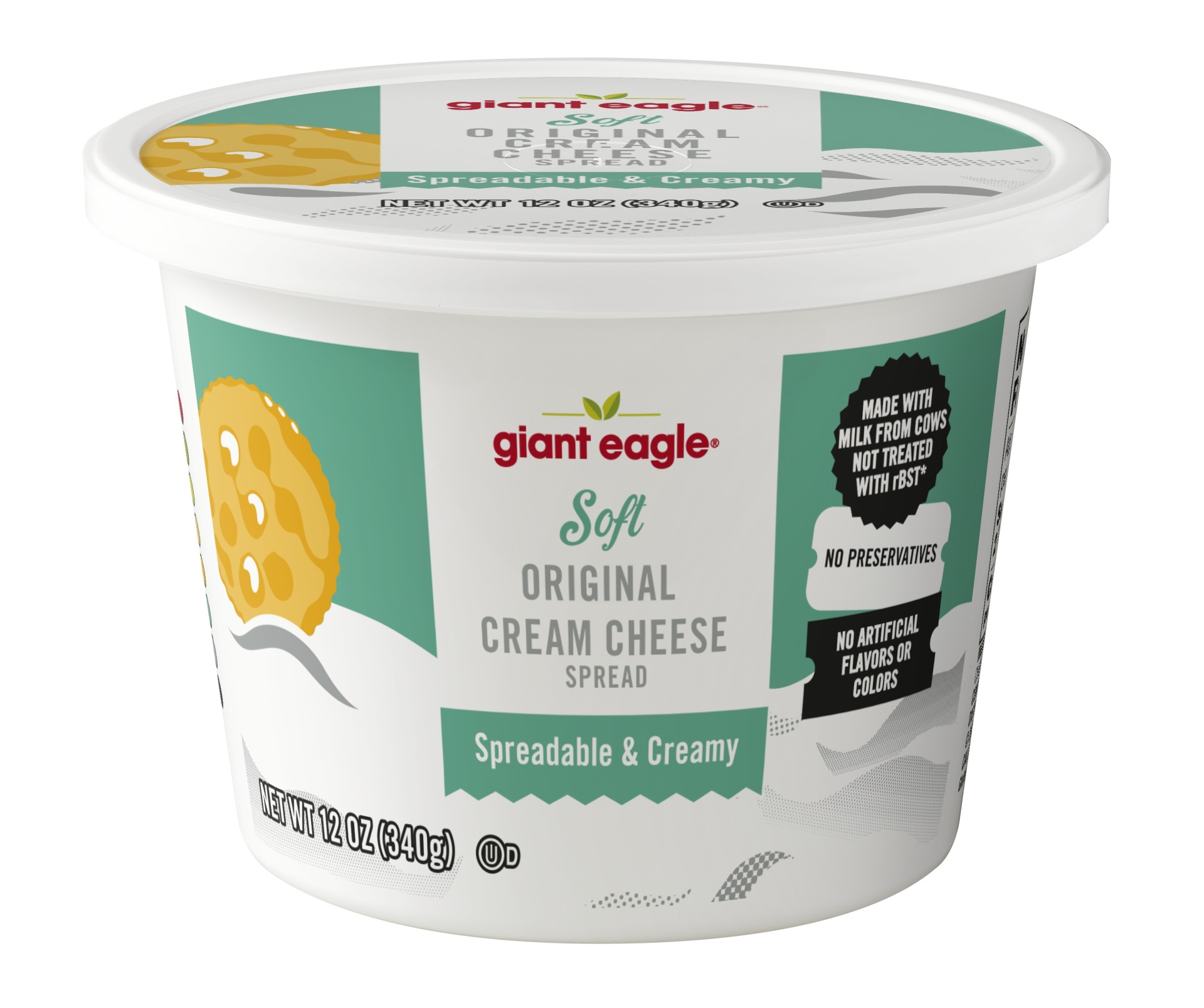 slide 1 of 1, Giant Eagle Cream Cheese Spread, Original, Soft, 12 oz