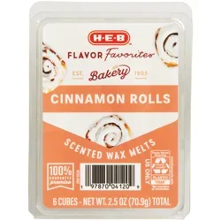 H-E-B Flavor Favorites Cinnamon Rolls Scented Wax Melts