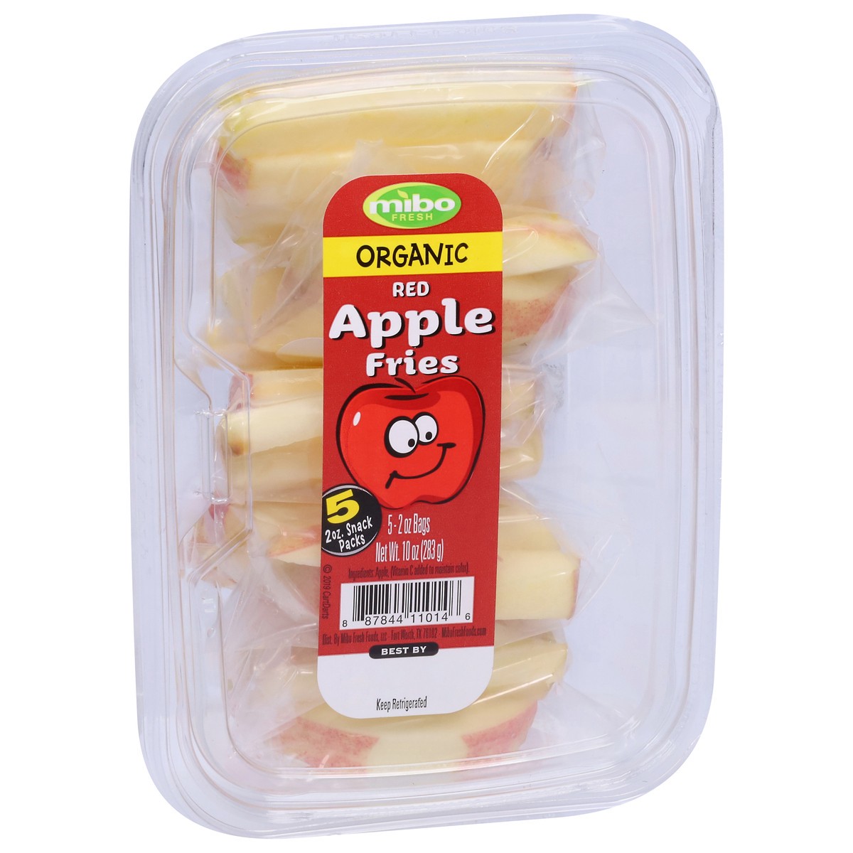 slide 2 of 9, Mibo Fresh Red Organic Apple Fries 5 - 2 oz Bags, 5 ct; 2 oz