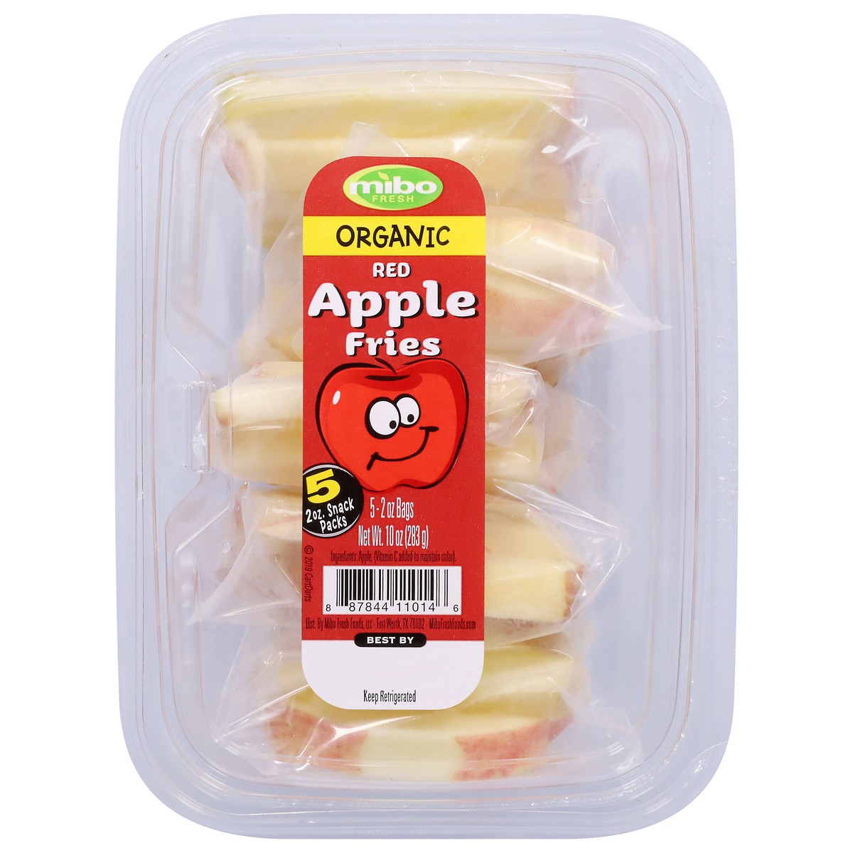 slide 1 of 9, Mibo Fresh Red Organic Apple Fries 5 - 2 oz Bags, 5 ct; 2 oz