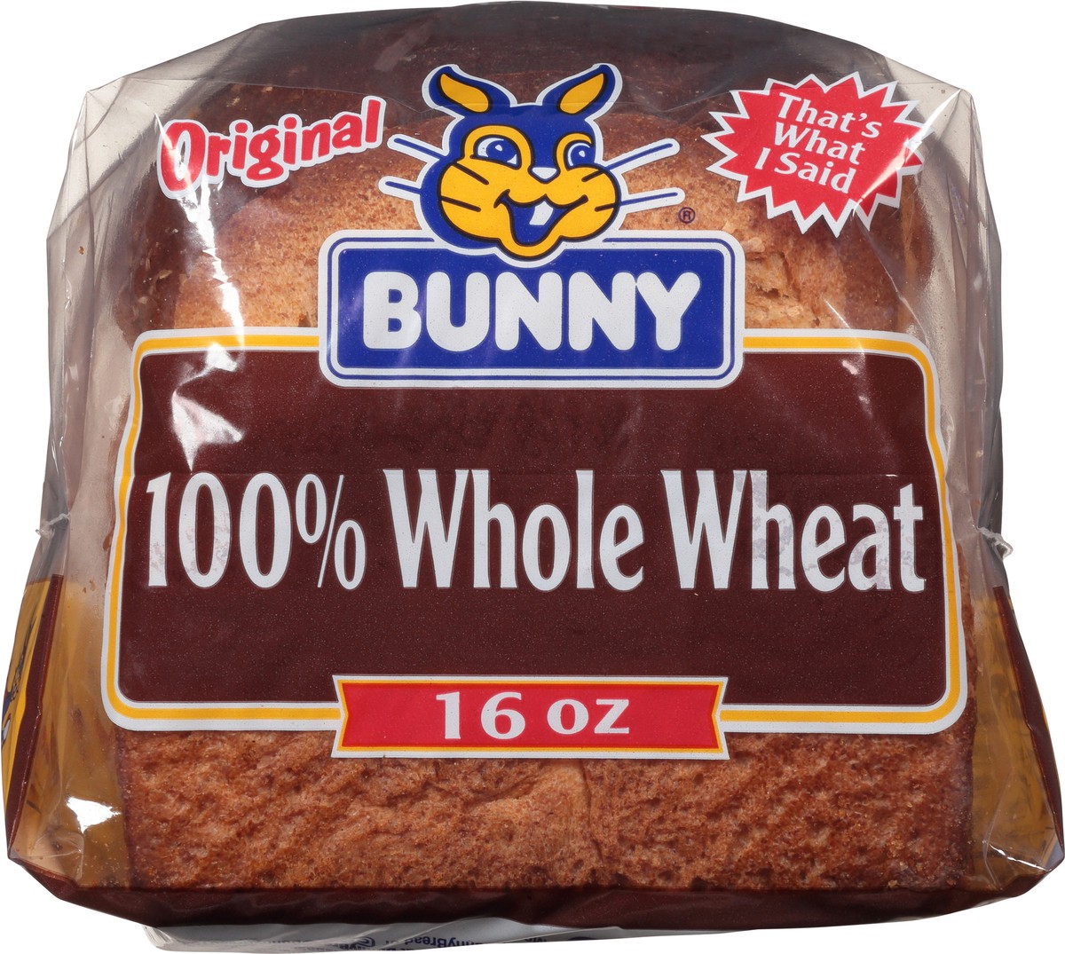 slide 6 of 9, Bunny Whole Wheat Original Bread 16 oz, 16 oz