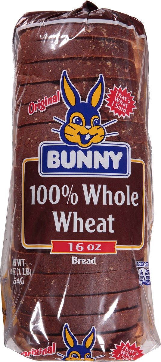 slide 7 of 9, Bunny Whole Wheat Original Bread 16 oz, 16 oz