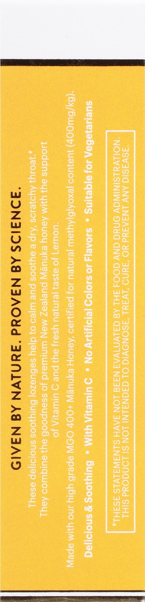 slide 10 of 14, Manuka Health MGO 400+ Manuka Honey Lemon Lozenges 15 ea, 15 ct