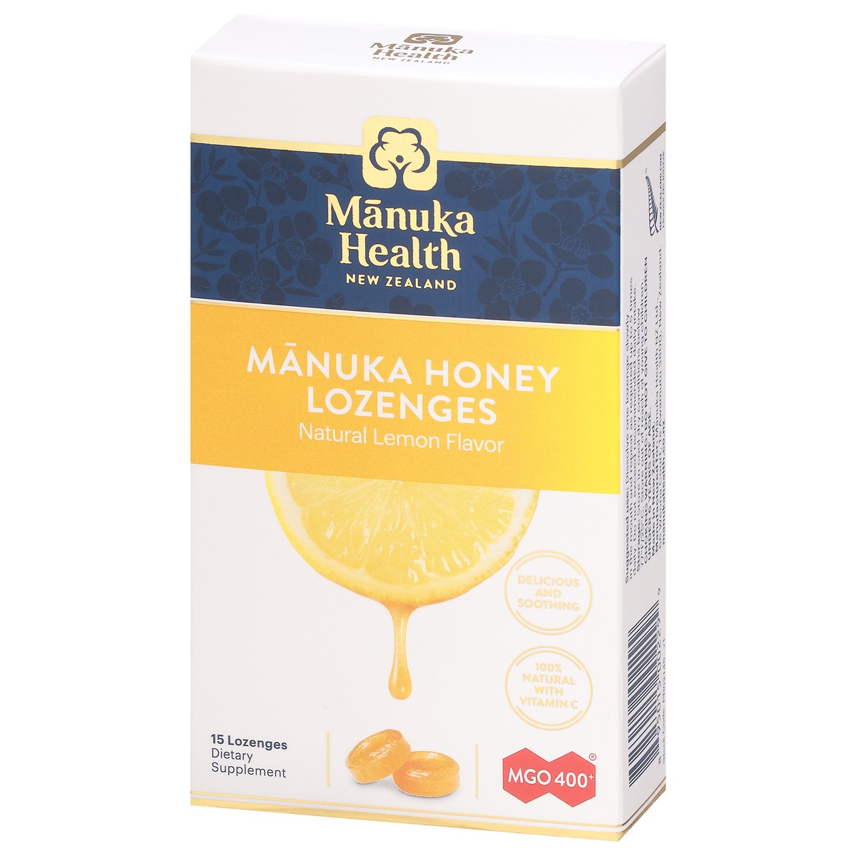 slide 12 of 14, Manuka Health MGO 400+ Manuka Honey Lemon Lozenges 15 ea, 15 ct