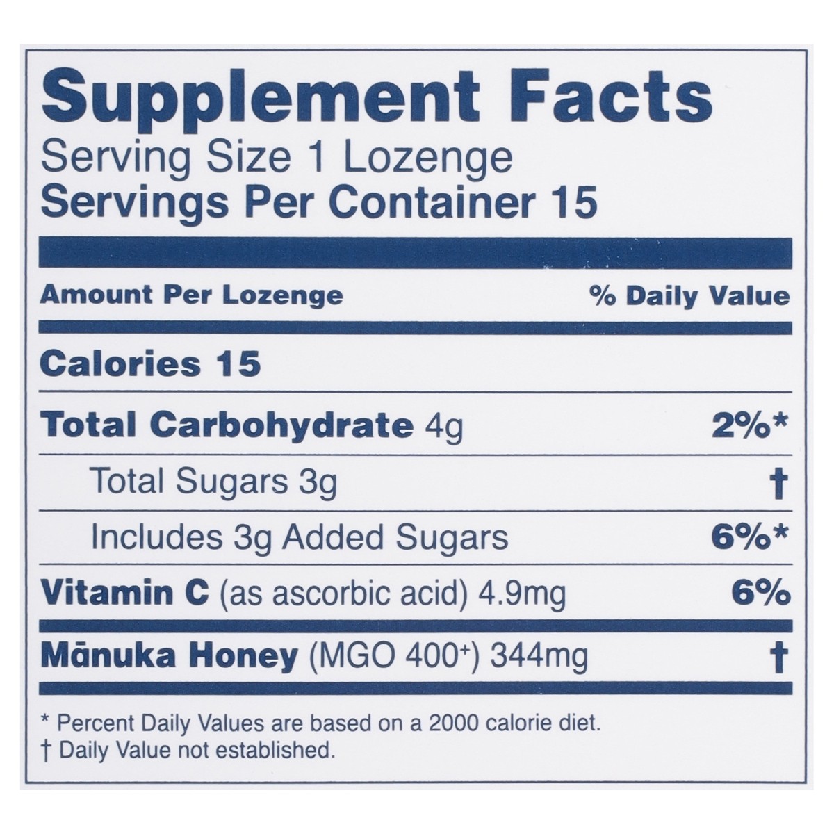slide 5 of 14, Manuka Health MGO 400+ Manuka Honey Lemon Lozenges 15 ea, 15 ct