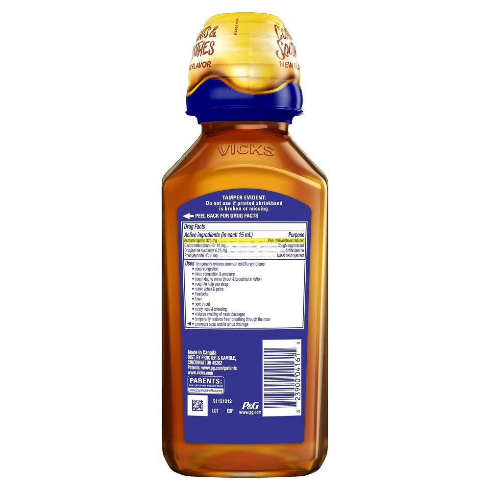 slide 6 of 9, Vicks NyQuil Severe Cold & Flu Medicine Liquid - Honey - 12 fl oz, 12 fl oz