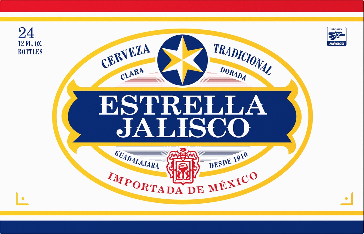 slide 4 of 8, Estrella Jalisco Beer 24 - 12 fl oz Bottles, 24 ct