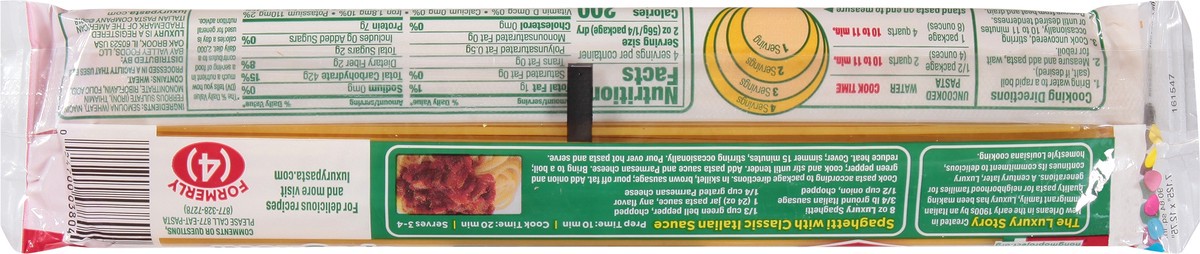 slide 6 of 13, Luxury Spaghetti 8 oz, 8 oz