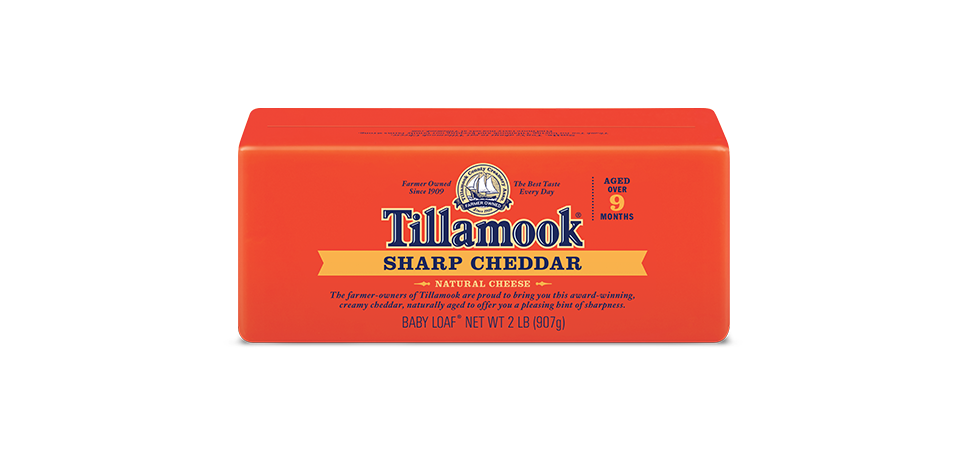 slide 1 of 1, Tillamook Sharp Cheddar Pw, per lb