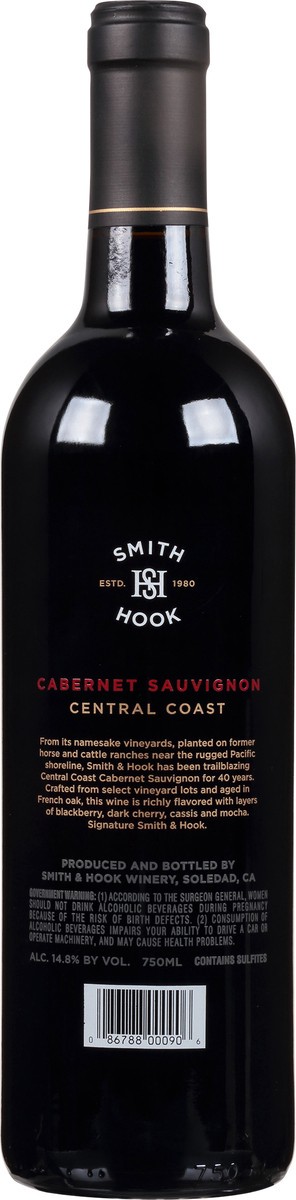 slide 7 of 9, Smith & Hook Winery Cabernet Sauvignon, 750 ml