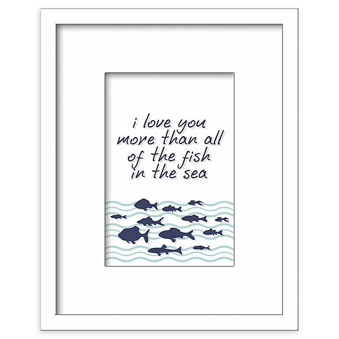 slide 1 of 1, RoomMates All of the Fish - the Sea Square Shadowbox Wall Art, 8 in