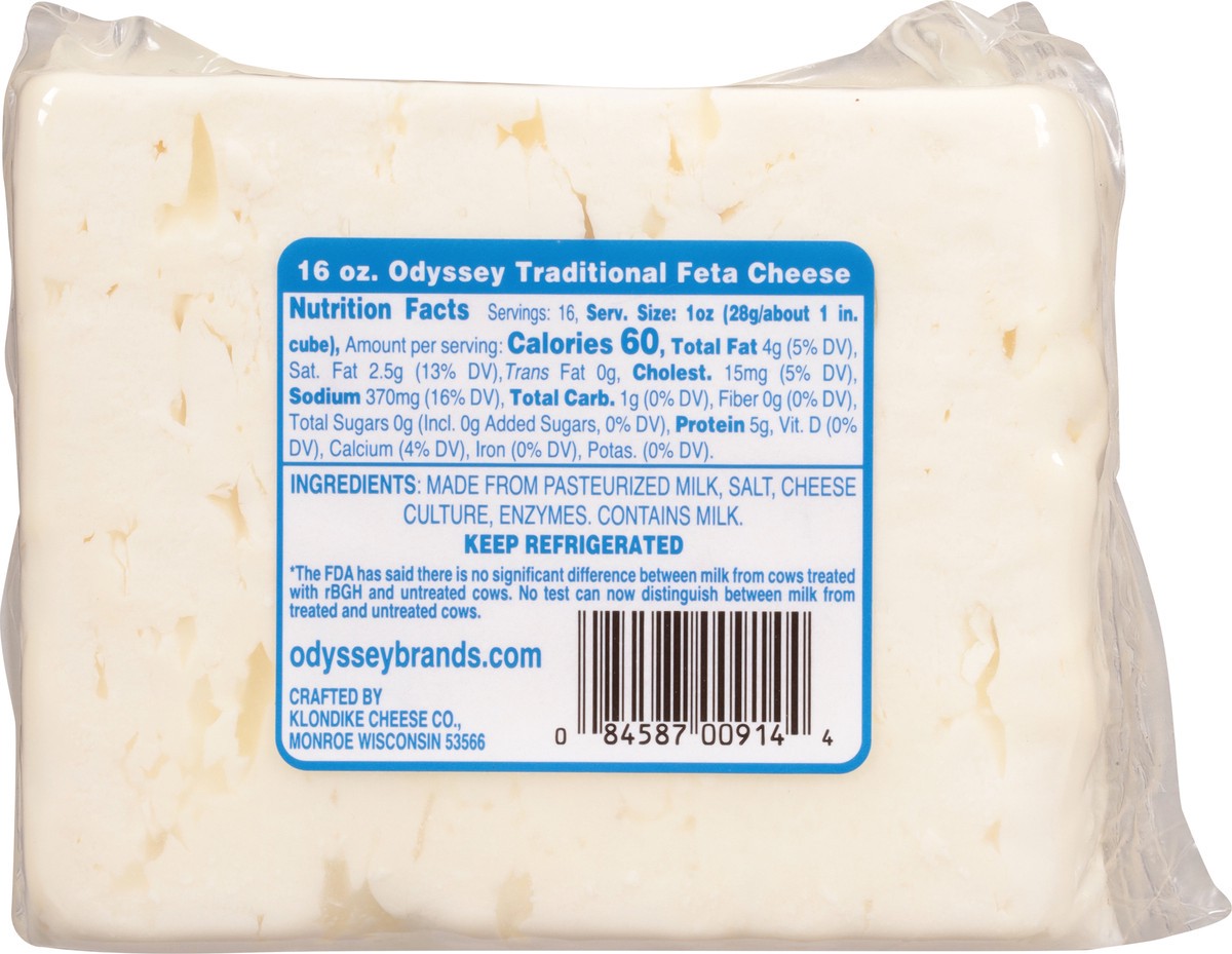 slide 2 of 14, Odyssey Chunk Traditional Feta Cheese 16 oz, 16 oz