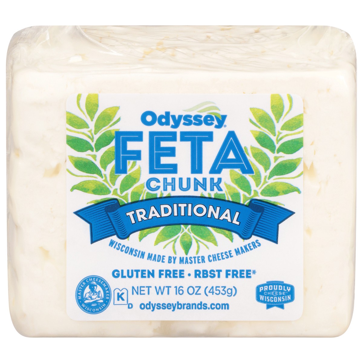 slide 9 of 14, Odyssey Chunk Traditional Feta Cheese 16 oz, 16 oz