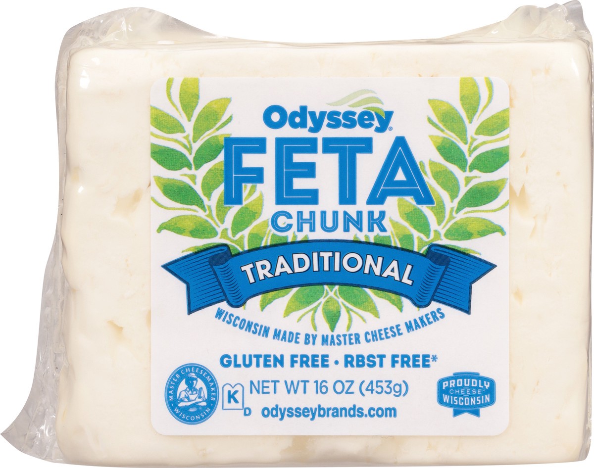 slide 10 of 14, Odyssey Chunk Traditional Feta Cheese 16 oz, 16 oz