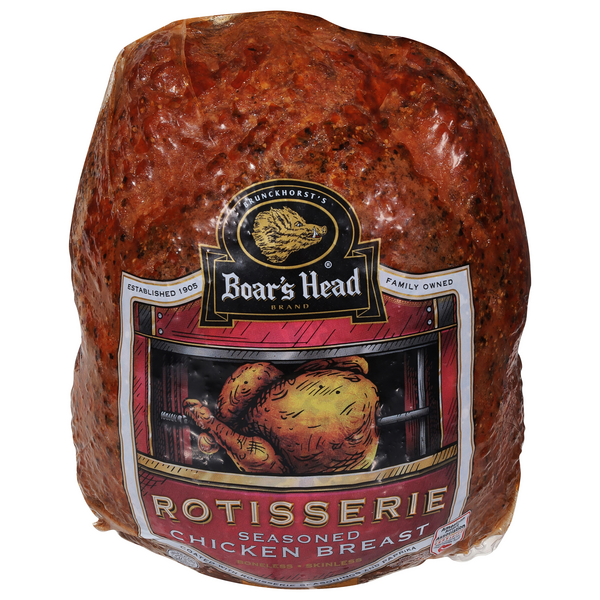 slide 1 of 1, Boar's Head Deli Rotisserie Seasoned Chicken Breast (Shaved), per lb