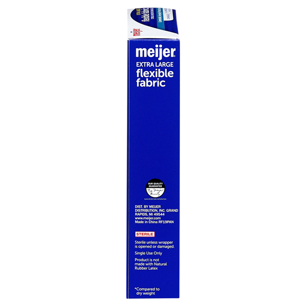 slide 4 of 9, Meijer Flexible Fabric Bandages, Extra Large, 10 ct