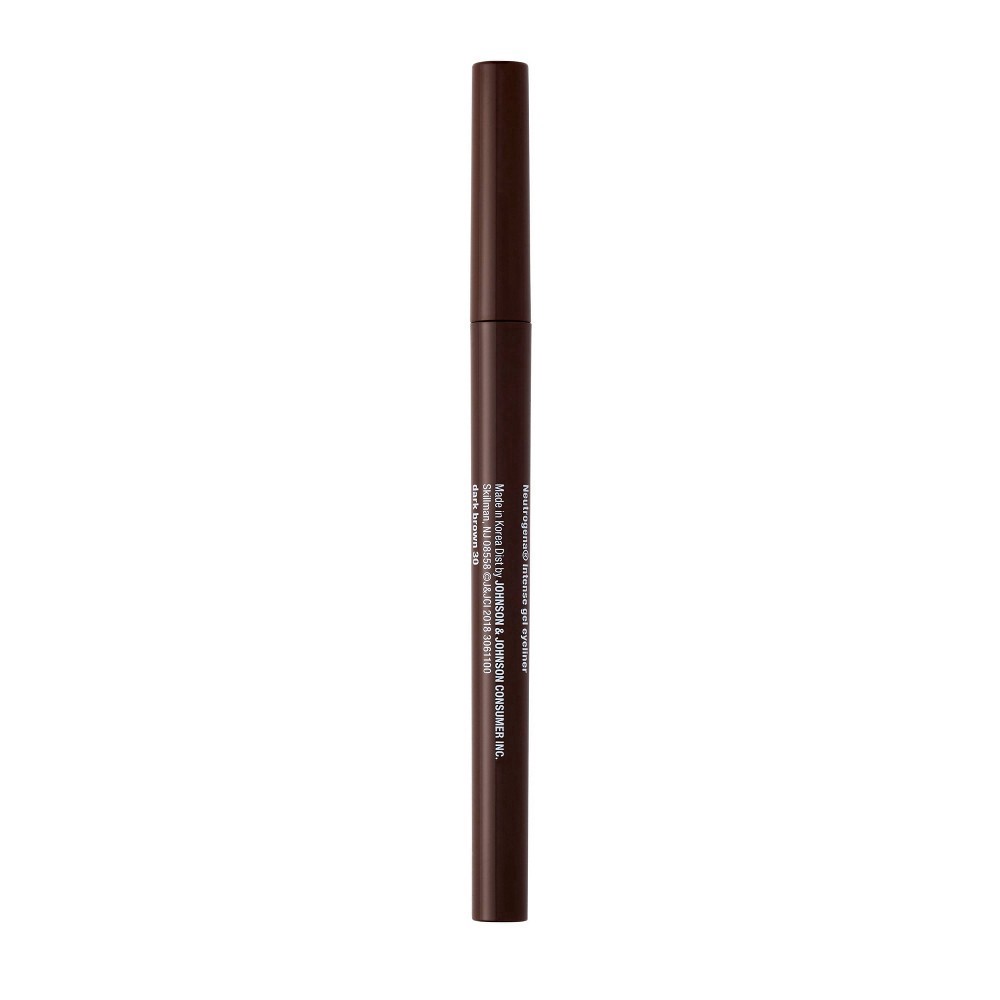 slide 5 of 17, Neutrogena Intense Gel Eyeliner with Antioxidant Vitamin E, Smudge- & Water-Resistant Eyeliner Makeup for Precision Application, Dark Brown, 0.004 oz, 0 oz