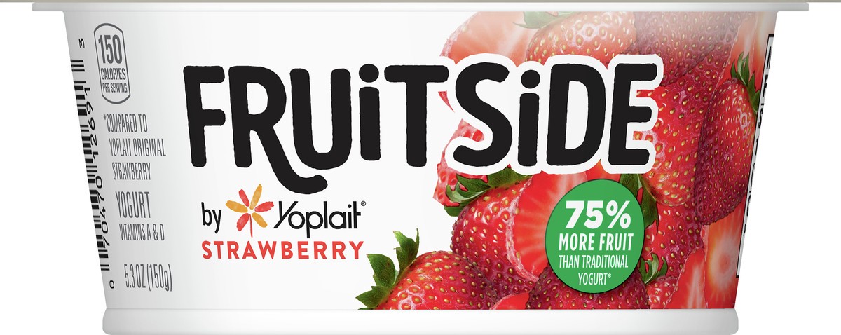 slide 7 of 13, Yoplait FruitSide Strawberry Yogurt 5.3 oz, 5.3 oz