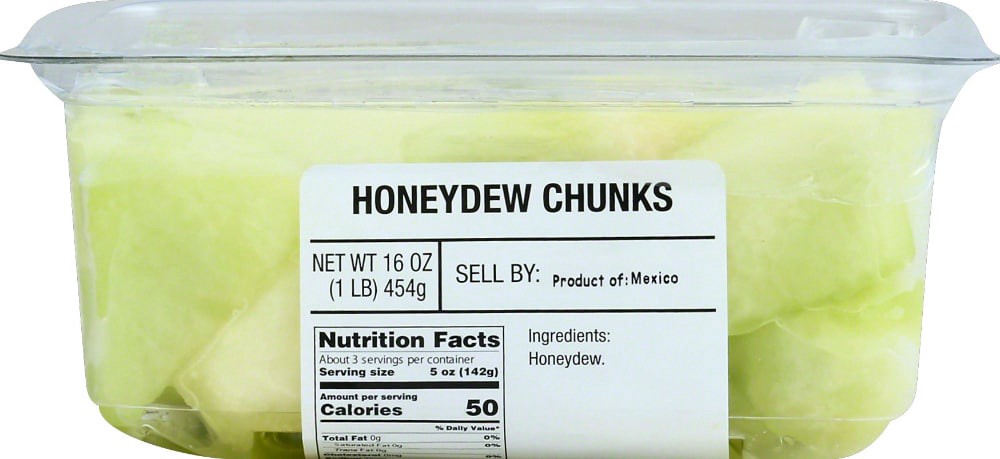 slide 1 of 3, Harris Teeter Farmers Market Honeydew Chunks, 16 oz