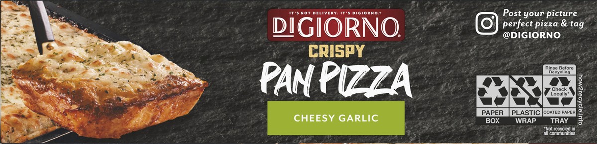 slide 6 of 10, DiGiorno Crispy Cheesy Garlic Pan Pizza 24.5 oz, 24.5 oz