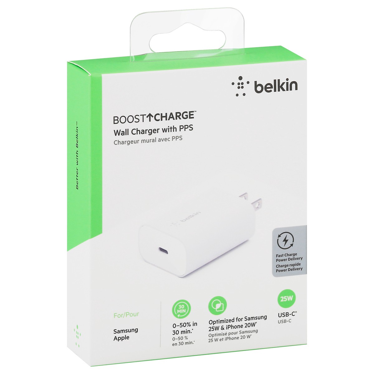 slide 3 of 9, Belkin BoostCharge Wall Charger with PPS 1 ea, 1 ct