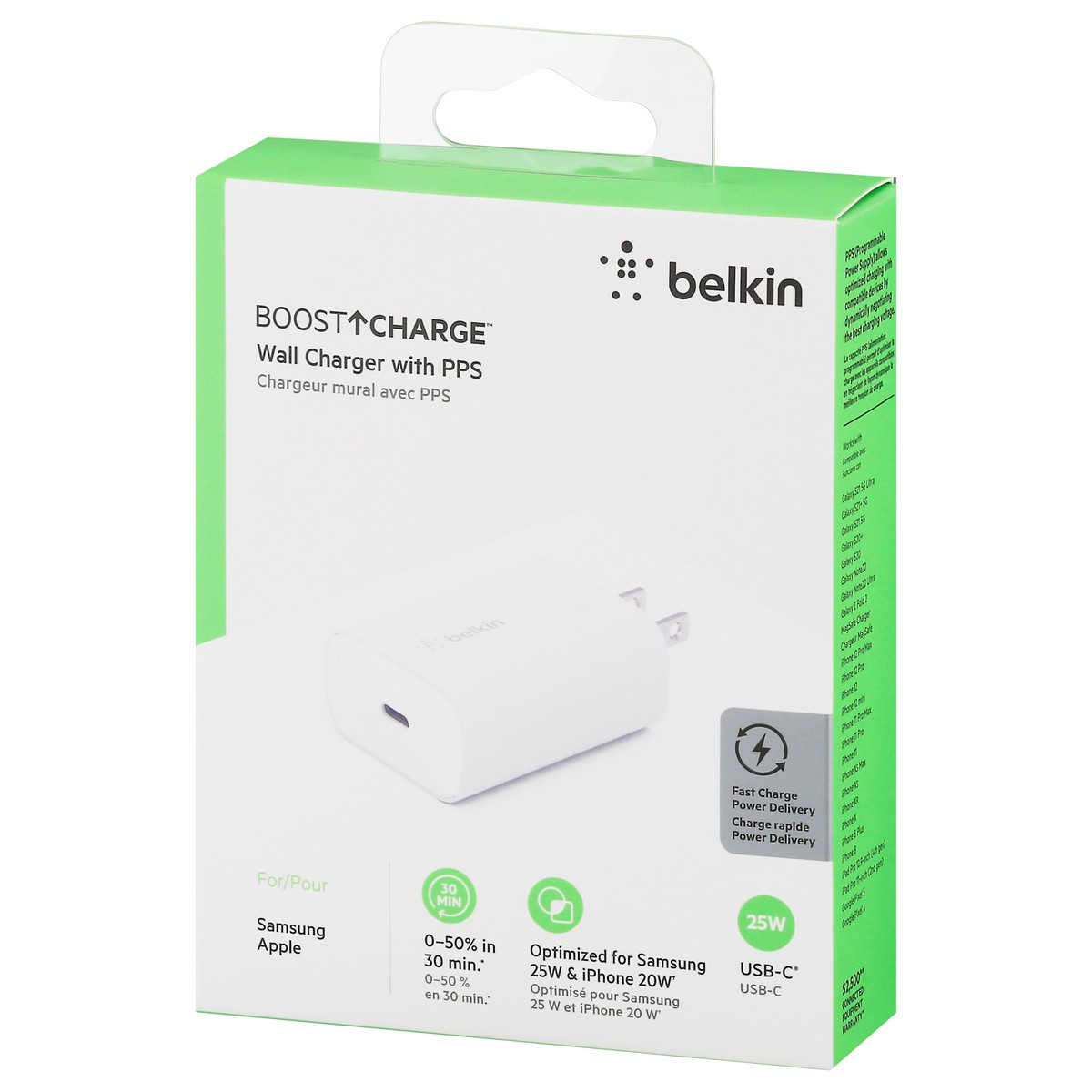 slide 2 of 9, Belkin BoostCharge Wall Charger with PPS 1 ea, 1 ct