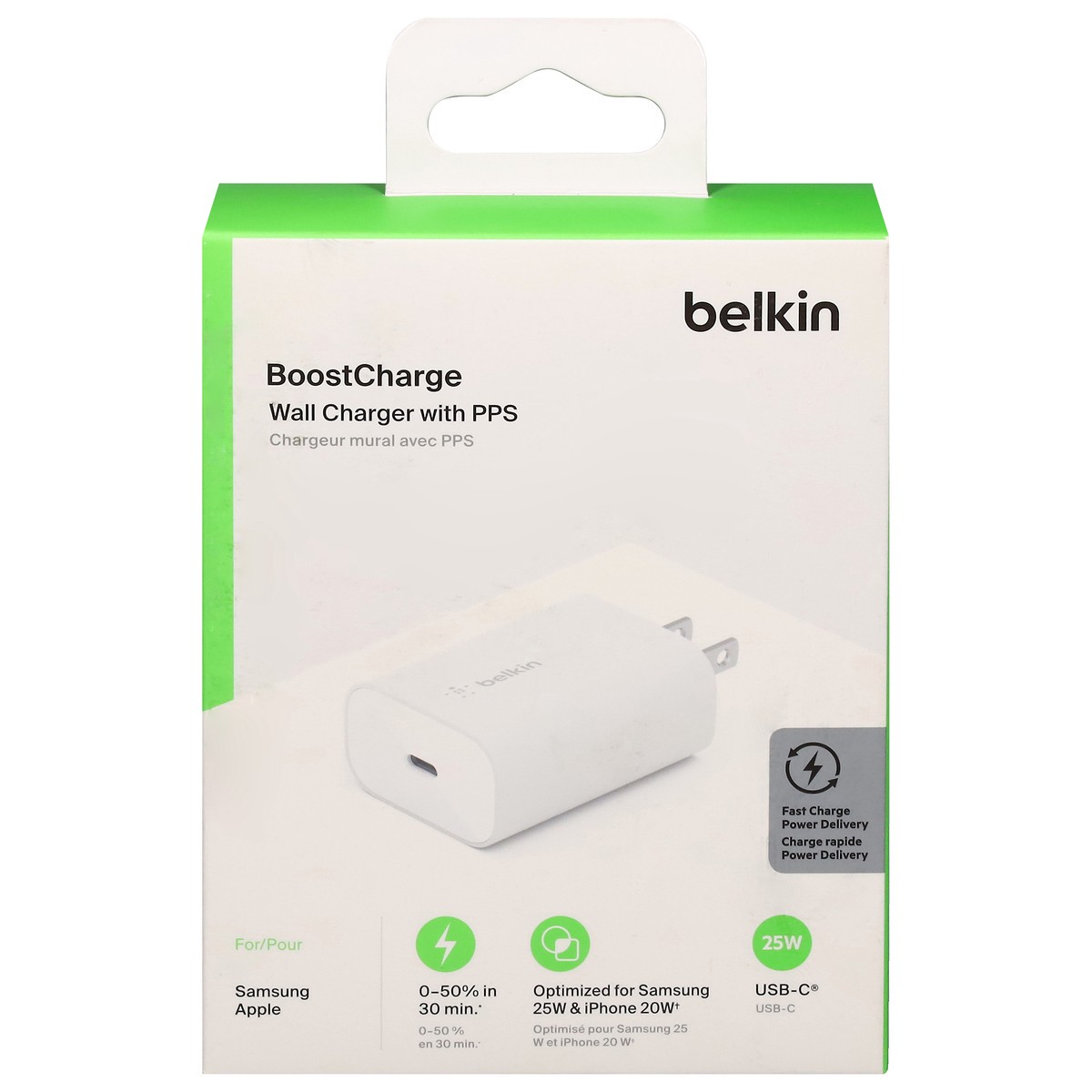 slide 1 of 9, Belkin BoostCharge Wall Charger with PPS 1 ea, 1 ct