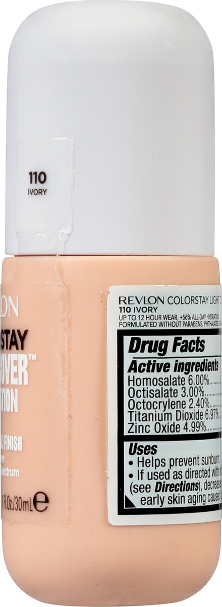 slide 2 of 11, Colorstay Broad Spectrum SPF 35 Ivory 110 Light Cover Foundation 1 oz, 1 oz