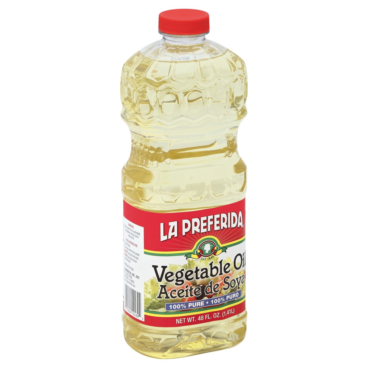 slide 2 of 3, La Preferida Vegetable Oil 48 oz, 48 ct