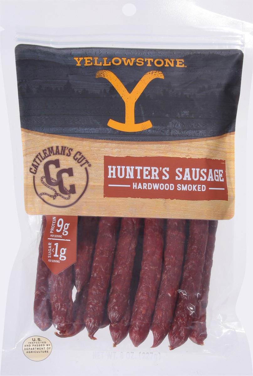 slide 5 of 9, Cattleman's Cut Yellowstone Hardwood Smoked Hunter's Sausage 8 oz, 8 oz