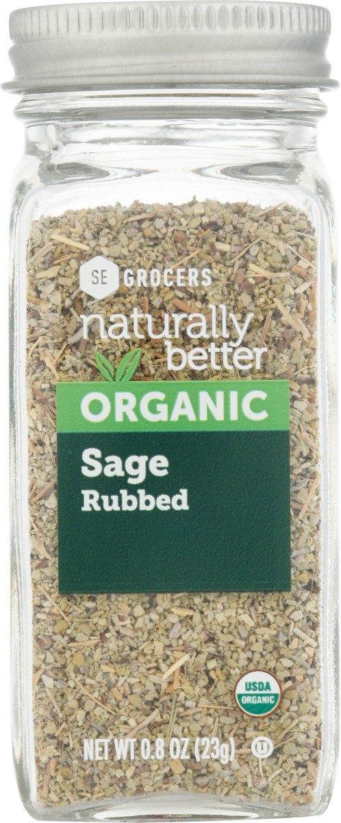 slide 4 of 9, SE Grocers Naturally Better Org Rubbed Sage, 0.8 oz