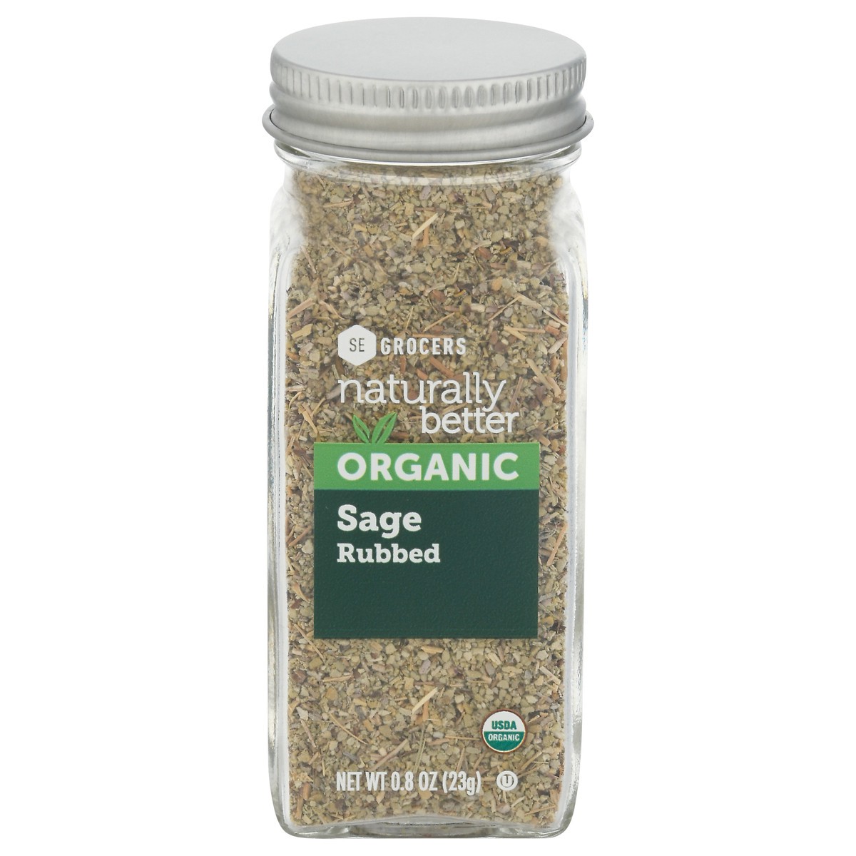 slide 1 of 9, SE Grocers Naturally Better Org Rubbed Sage, 0.8 oz