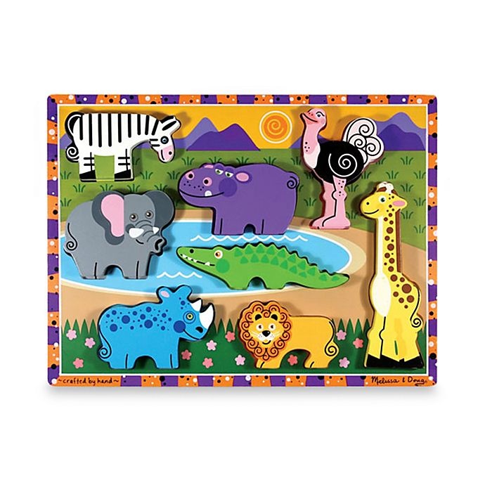 slide 1 of 1, Melissa & Doug Safari Chunky Puzzle, 1 ct