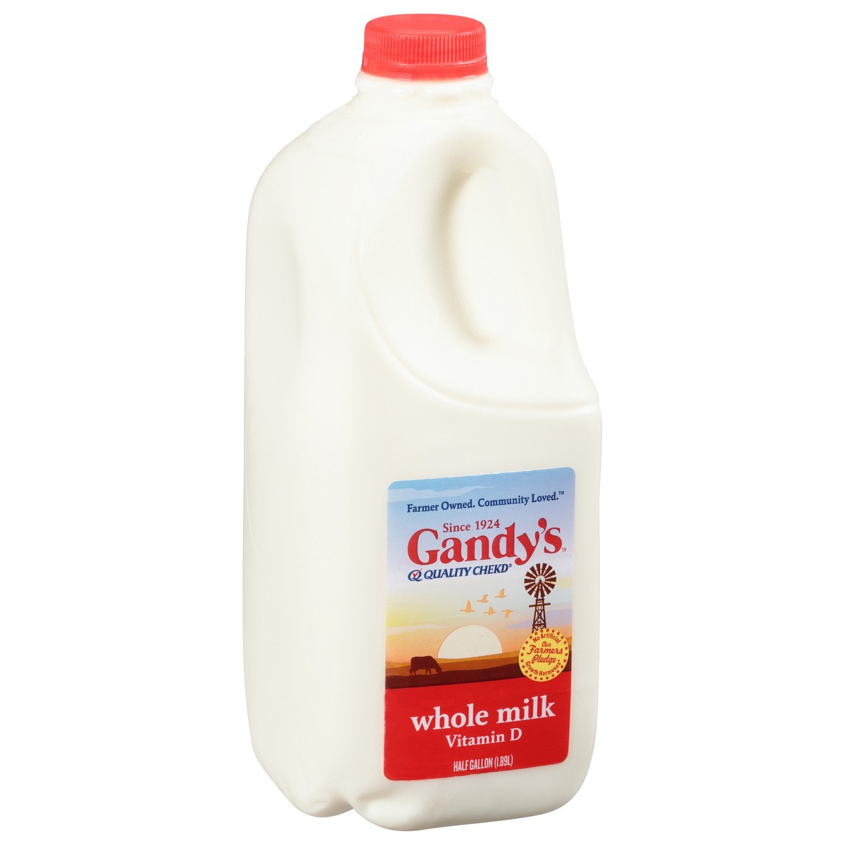 slide 9 of 13, Gandy's Whole Vitamin D Milk 0.5 gal, 1/2 gal