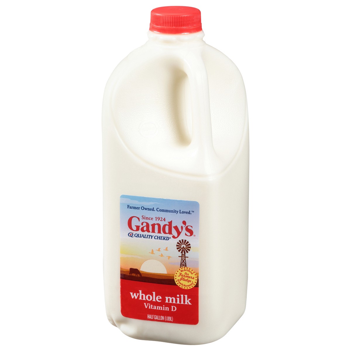 slide 6 of 13, Gandy's Whole Vitamin D Milk 0.5 gal, 1/2 gal