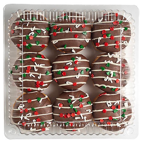 slide 1 of 1, Ct Bakery Mini Donuts Xmas Boston, 18.41 oz