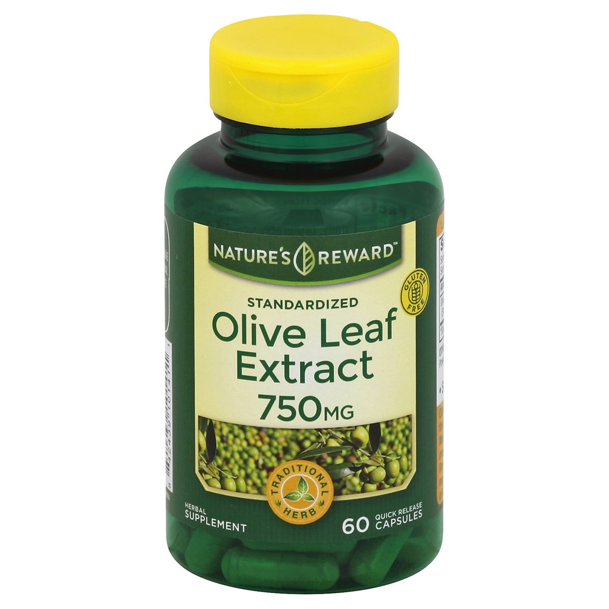 slide 2 of 3, Nature's Reward Olive Leaf Extract 60 ea, 60 ct