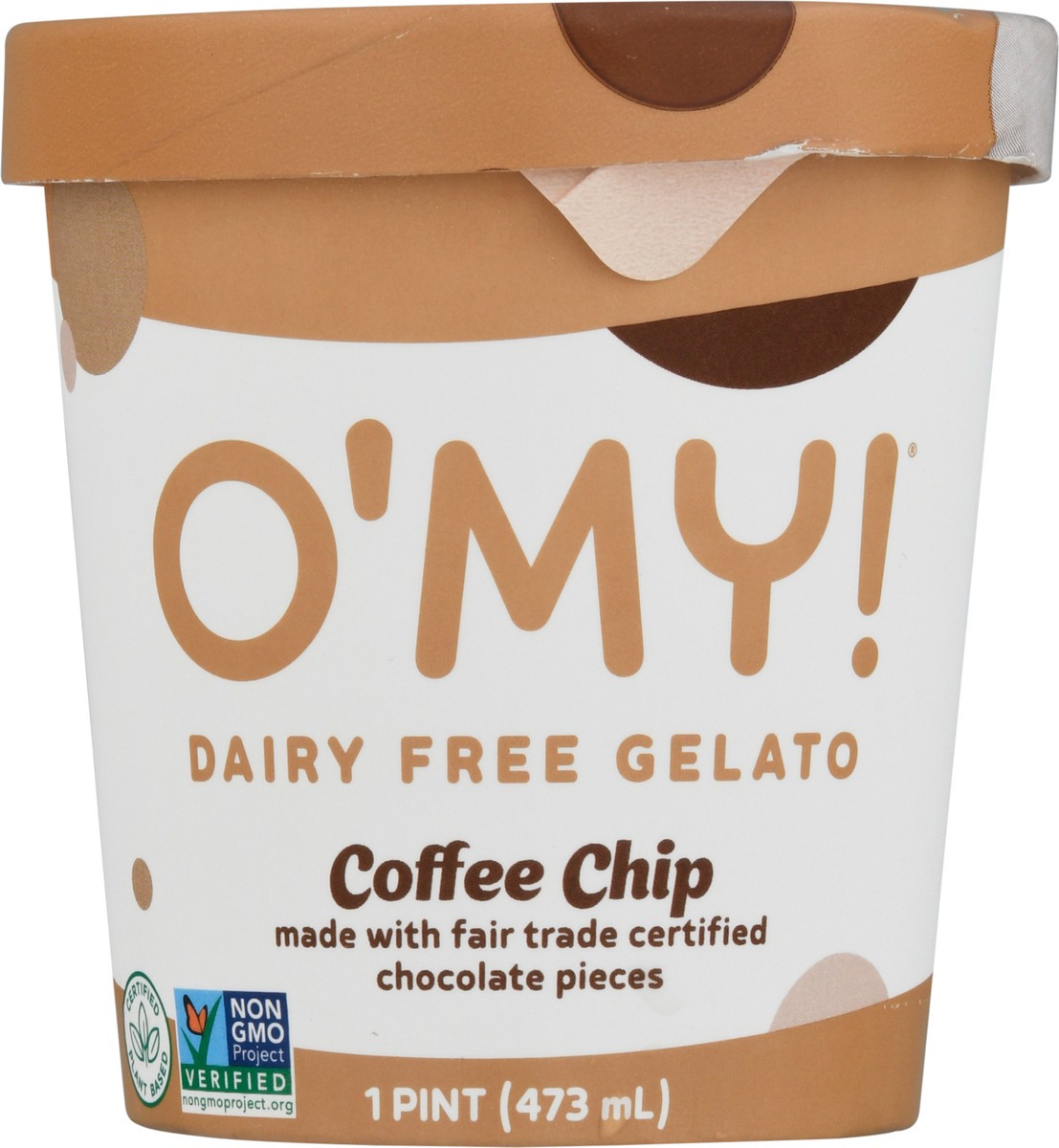 slide 8 of 13, O'My! Dairy Free Coffee Chip Gelato 1 pt, 1 pint