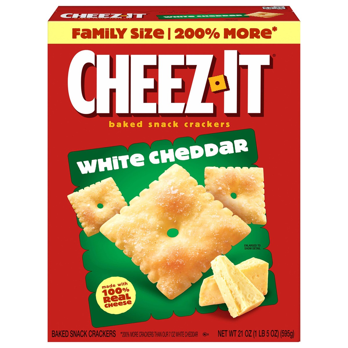 slide 1 of 5, Cheez-It White Cheddar Cheese Crackers, 21 oz