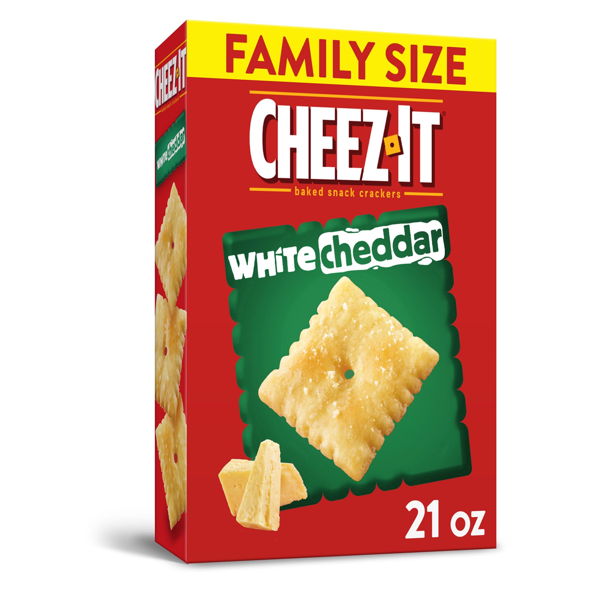 slide 1 of 4, Cheez-It White Cheddar Cheese Crackers, 21 oz
