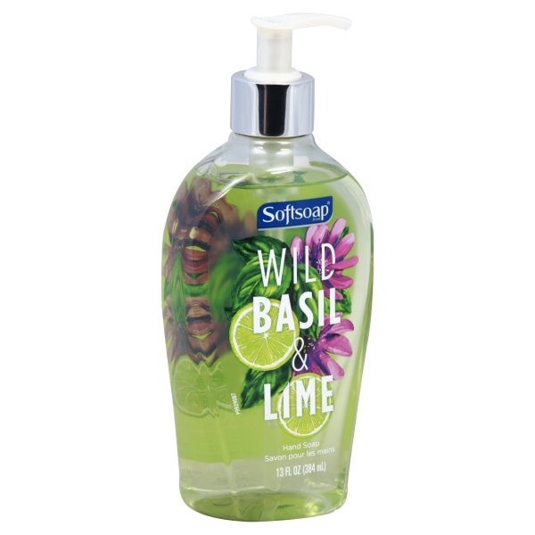 slide 1 of 8, Softsoap Wild Basil & Lime Liquid Hand Soap, 13 fl oz