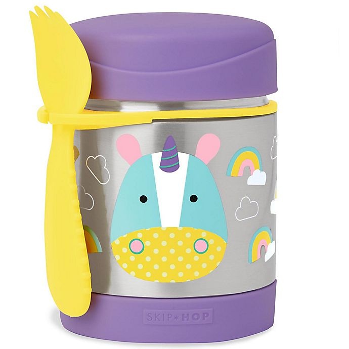 slide 1 of 5, Skip Hop SKIP*HOP Zoo Insulated Food Jar - Unicorn, 11 oz